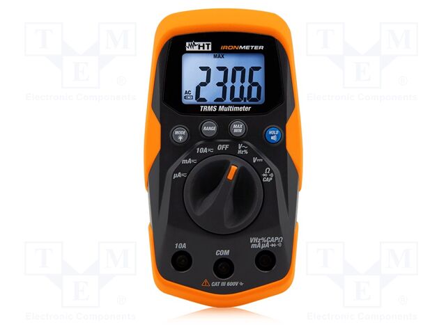 Digital multimeter; LCD; 4-digit; VDC: 400mV,4V,40V,400V,600V