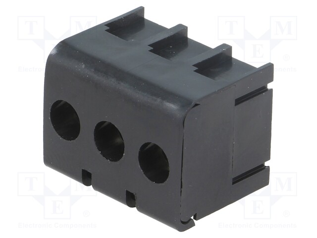 PCB terminal block; angled 90°; 7.62mm; ways: 3; on PCBs; terminal