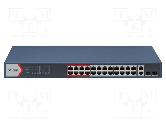 Switch PoE Ethernet; managed; Number of ports: 26; rack; DS-3E