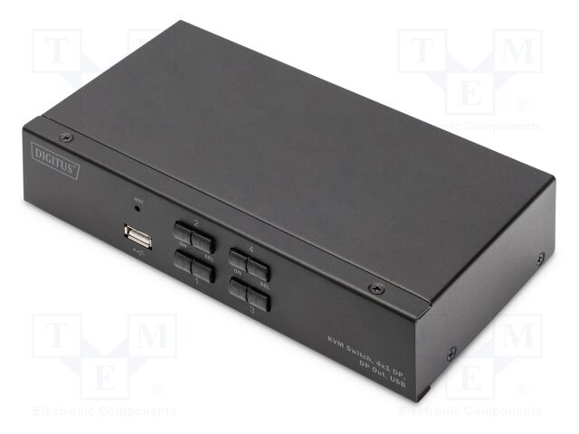 Device: KVM switch; black; USB 2.0; 4K,UHD 2160p