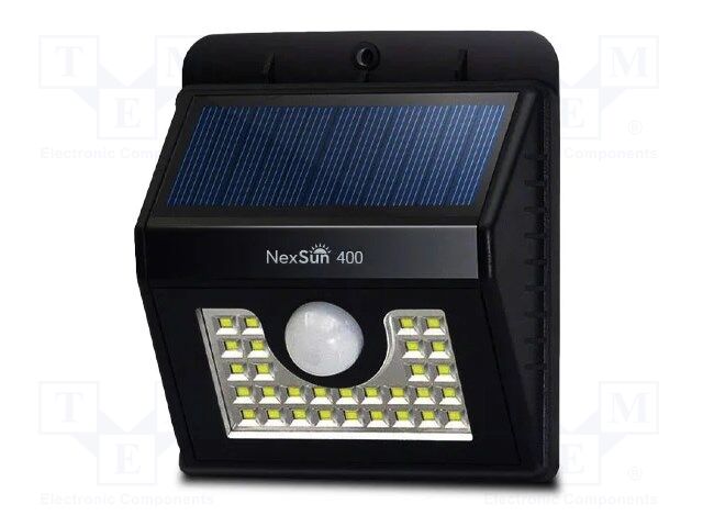 Lamp: LED lighting fixture; IP65; solar,with motion detector