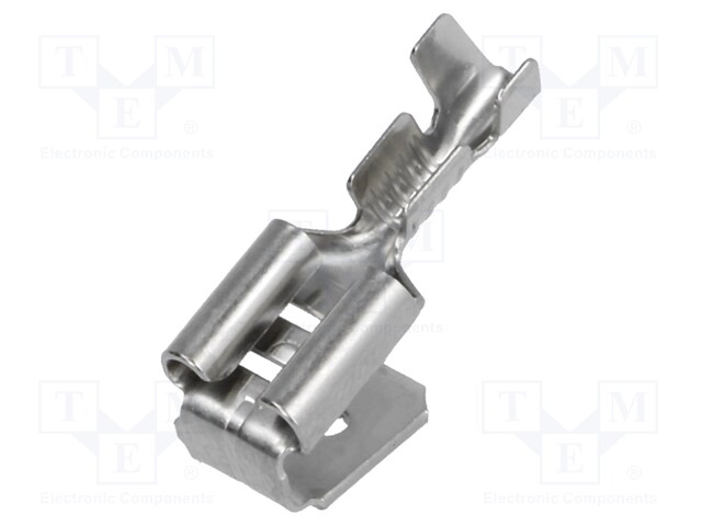 Terminal: flat; 6.3mm; 0.8mm; female/male; 0.5÷1mm2; crimped; brass