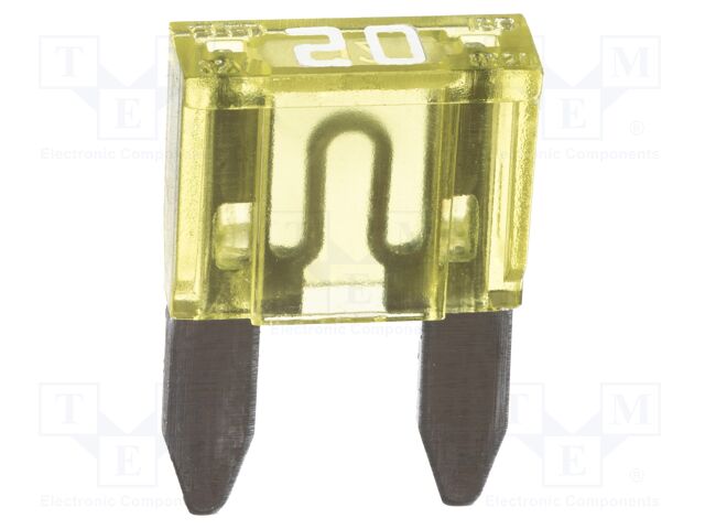 Fuse: fuse; 20A; 32VDC; automotive; 11.1mm; 11.1x3.9x17.2mm