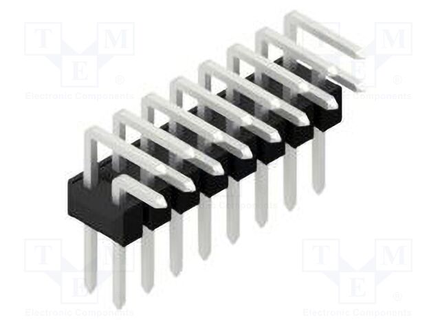 Connector: pin strips; pin header; male; PIN: 16; 2.54mm; THT; 2x8