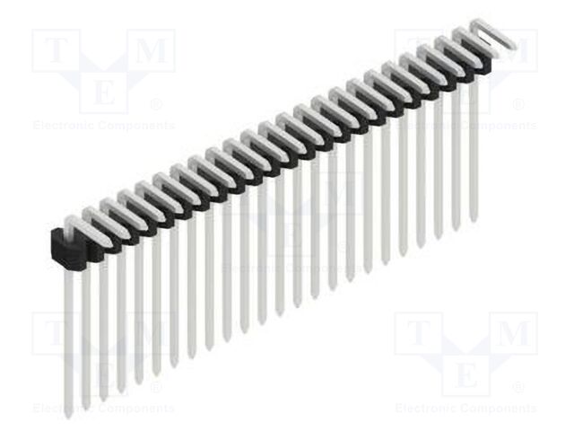 Connector: pin strips; pin header; male; PIN: 24; 1.27mm; THT; 1x24