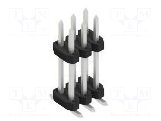 Connector: pin strips; pin header; male; PIN: 6; 2mm; SMT; 2x3; 100V