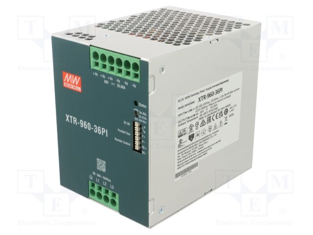 Power supply: switching; for DIN rail mounting; OUT: 1; XTR-960