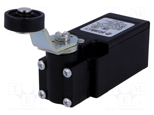 Limit switch; angled lever with roller,plastic roller Ø20mm