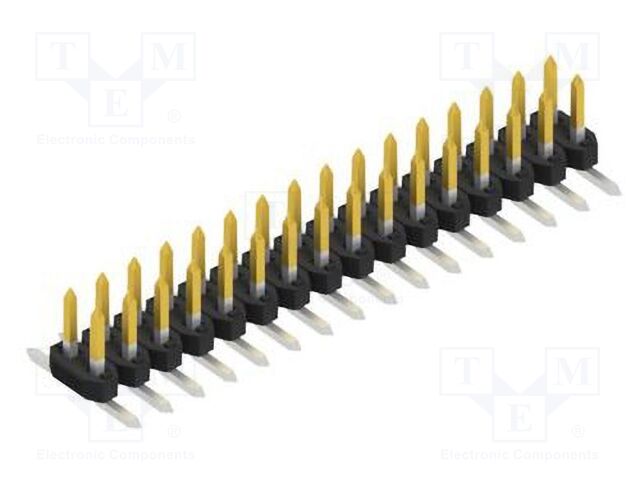 Connector: pin strips; pin header; male; PIN: 32; 2mm; SMT; 2x16