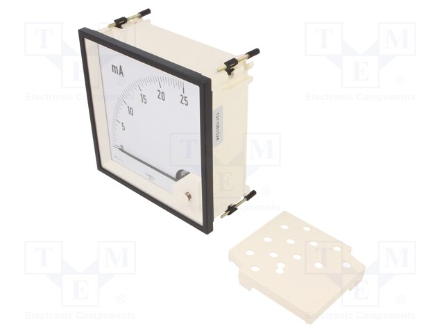Meter; on panel; analogue; 0÷25mA; Class: 1,5; IP52; Length: 160mm