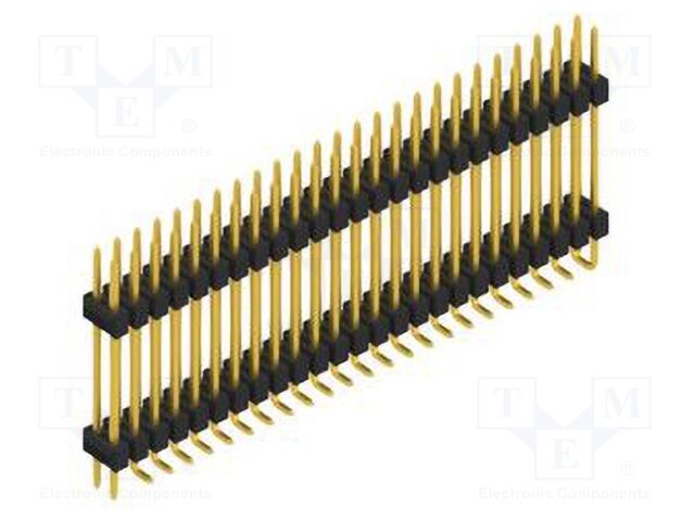 Connector: pin strips; pin header; male; PIN: 50; 2.54mm; SMT; 2x25