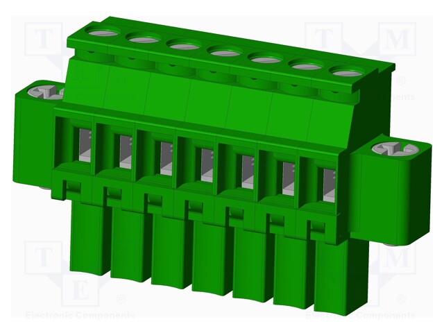 Connector: pluggable terminal block; plug; female; angled 90°