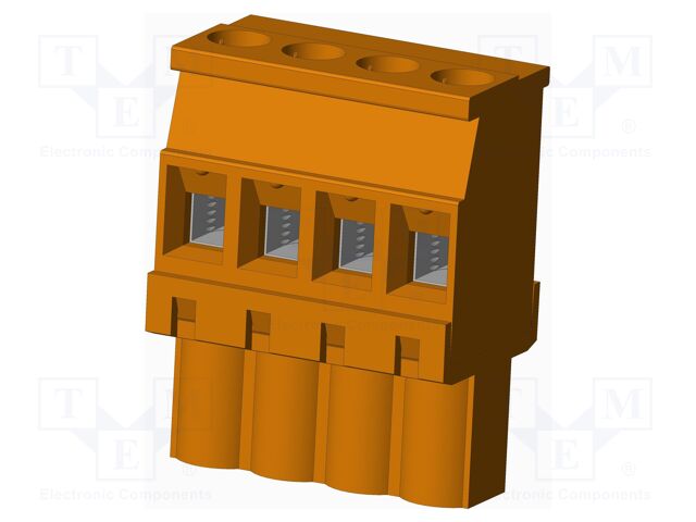 Connector: pluggable terminal block; plug; female; angled 90°