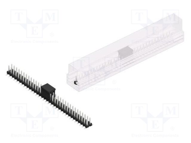 Connector: pin strips; pin header; male; PIN: 66; 2.54mm; SMT; 2x33