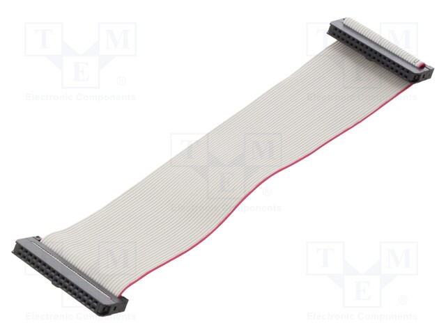 Ribbon cable with IDC connectors; 34x28AWG; Cable ph: 1mm; 0.15m