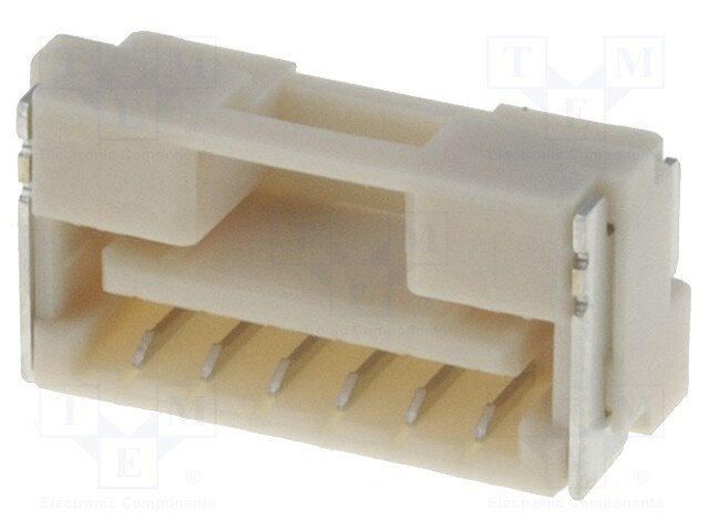 Socket; wire-board; male; CLIK-Mate; 1.25mm; PIN: 6; SMT; 1A; 50V