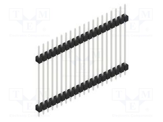 Connector: pin strips; pin header; male; PIN: 20; 2.54mm; THT; 1x20