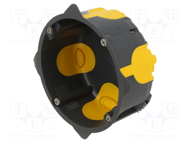 Enclosure: junction box; Ø: 85mm; Z: 40mm; plaster embedded; IP40