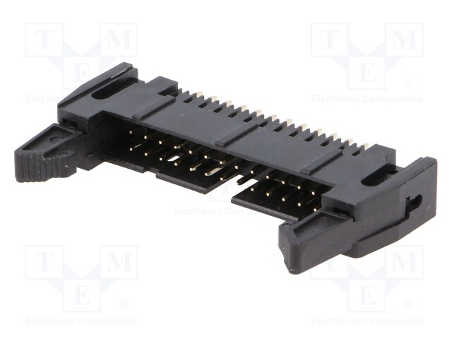 Socket; IDC; male; PIN: 26; with ejector; THT; gold-plated; 2.54mm