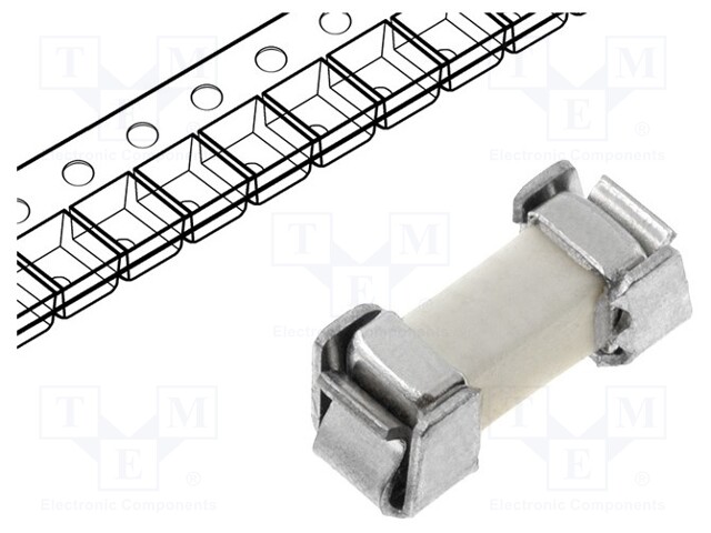 Fuse: fuse; quick blow; 1.5A; 125V; SMD; ceramic; 9,15x3,81x3,33mm