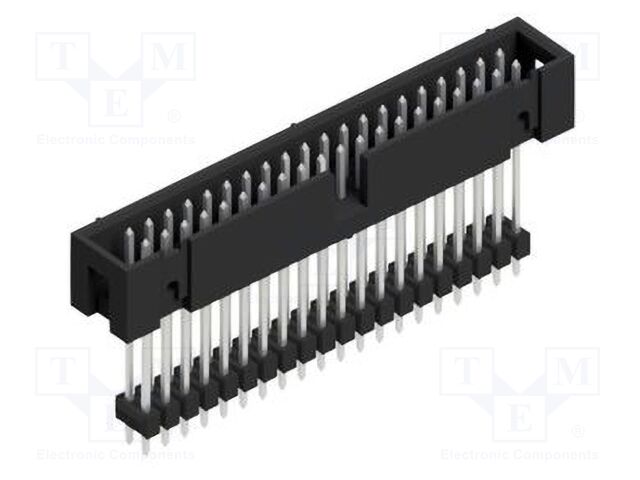 Connector: pin strips; pin header; male; PIN: 40; 2.54mm; THT; 2x20