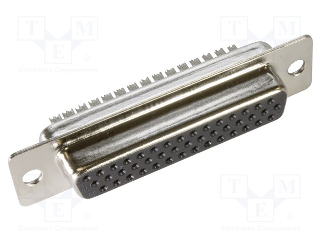 D Sub Connector, HD44, High Density, Receptacle, 44 Contacts, DB, Solder Cup