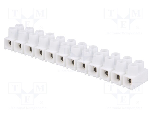 Terminal block; screw terminal; ways: 12; 2.5mm2; terminals: 24