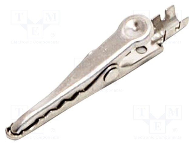 Crocodile clip; 5A; Grip capac: max.6.1mm; Overall len: 36mm