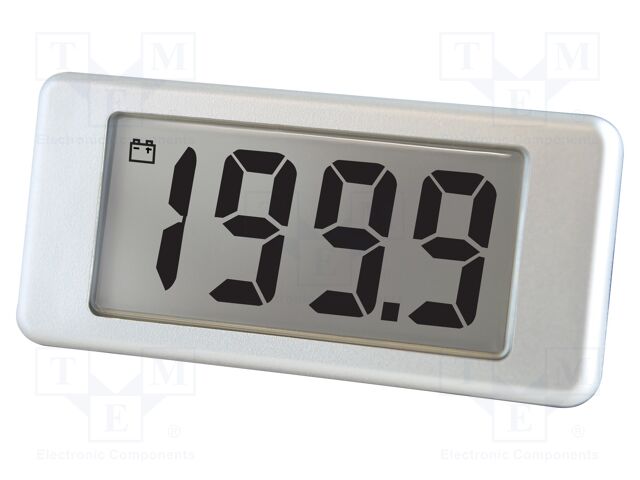 Voltmeter; digital,mounting; 0÷200mV; on panel; Display: LCD 0,5"