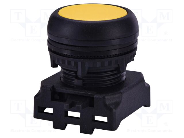 Switch: push-button; 22mm; yellow; IP65; flat; E; Pos: 2; Ø22.5mm