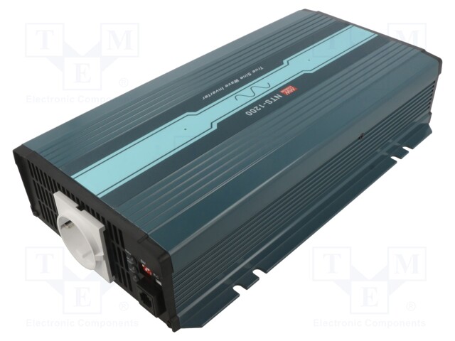 Converter: DC/AC; 1.2kW; Uout: 230VAC; 40÷66VDC; Out: EU,mains 230V