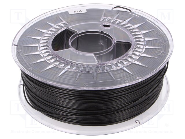 Filament: PLA; 1.75mm; black; 200÷235°C; 1kg; ±0,05mm