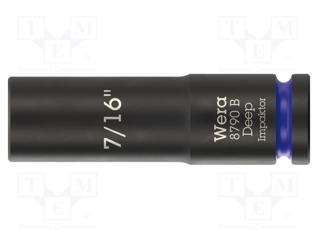 Socket; 6-angles,inch,socket spanner,impact; HEX 7/16"; 3/8"