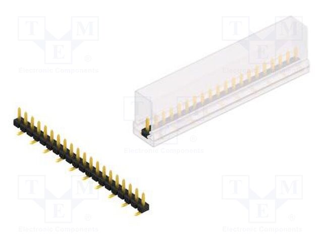 Connector: pin strips; pin header; male; PIN: 20; 2.54mm; SMT; 1x20