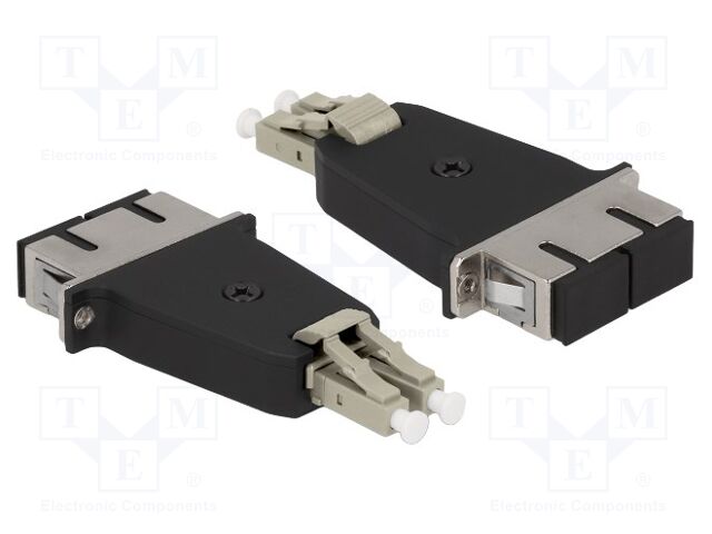 Adapter; LC/PC,SC/PC; beige,black; -40÷80°C