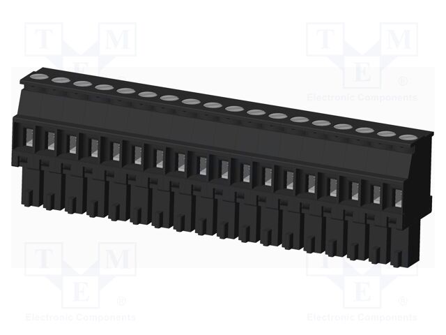 Connector: pluggable terminal block; plug; female; angled 90°