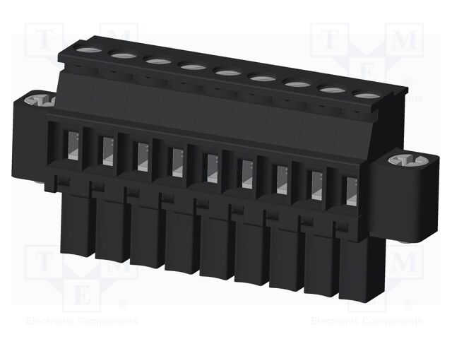 Connector: pluggable terminal block; plug; female; angled 90°