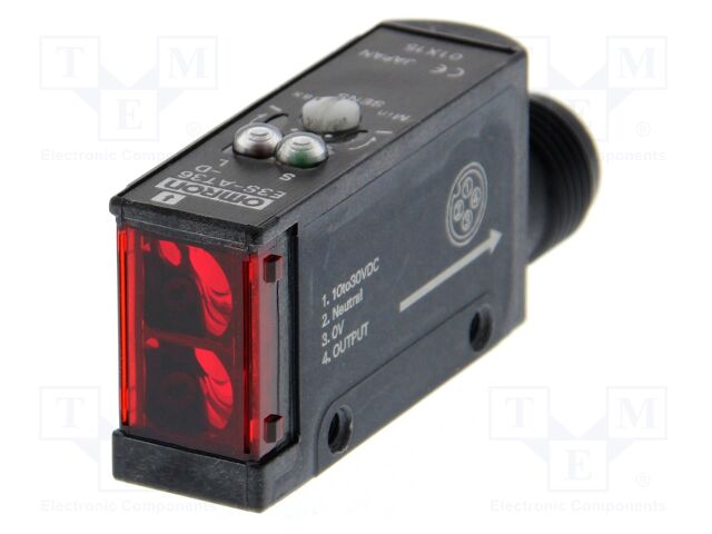 Sensor: photoelectric; receiver; Range: 7m; NPN