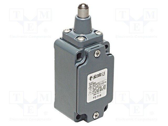 Limit switch; stainless steel sphere Ø8mm; NO + NC; 10A; PG13,5
