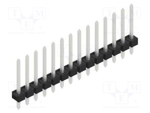 Connector: pin strips; pin header; male; PIN: 14; 2.54mm; THT; 1x14