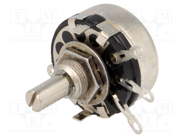 Potentiometer: shaft; single turn; 22kΩ; 2W; ±20%; soldered; 6mm