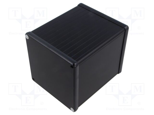 Enclosure: with panel; 1455; X: 104.5mm; Y: 120mm; Z: 104.5mm; black