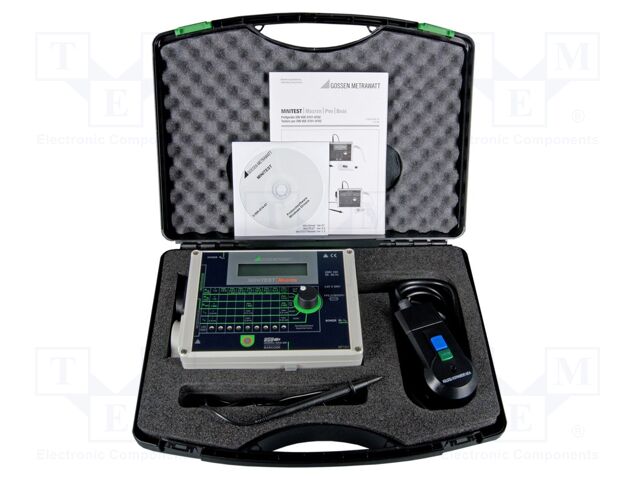 Meter: safety tester; LCD; 0÷9,99MΩ; USB; MINITEST; Plug: EU; 1.5kg
