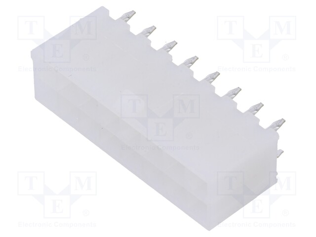 Socket; wire-board; male; Mini-Fit Jr; 4.2mm; PIN: 16; THT; 9A
