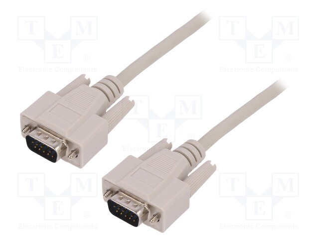 Cable; D-Sub 15pin HD plug,both sides; 5m; shielded