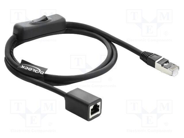 Extender Ethernet; F/UTP; Cat: 6; RJ45 socket,RJ45 plug; 1m; LSZH