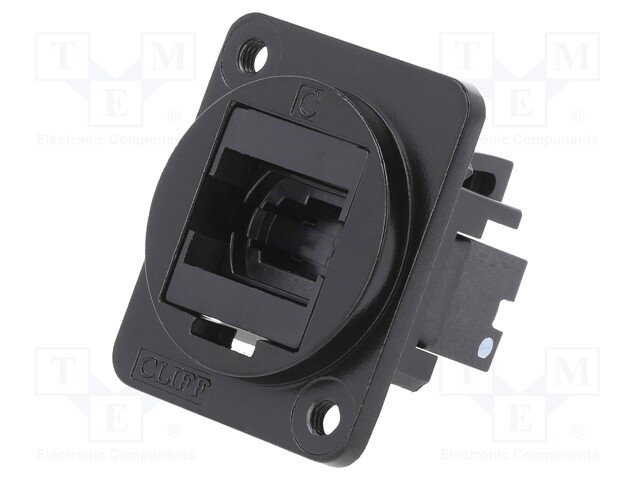Connector: fiber optic; coupler; MTP,both sides; Mat: metal