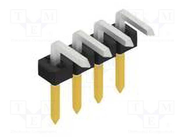 Connector: pin strips; pin header; male; PIN: 4; 2mm; THT; 1x4; 100V