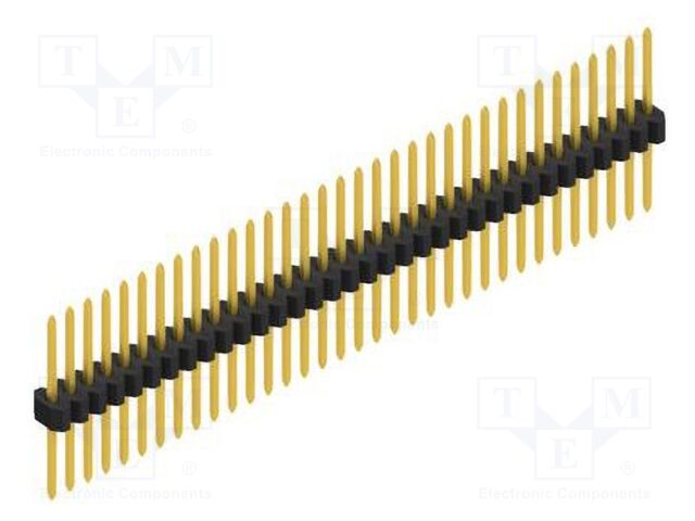 Connector: pin strips; pin header; male; PIN: 34; 1.27mm; THT; 1x34