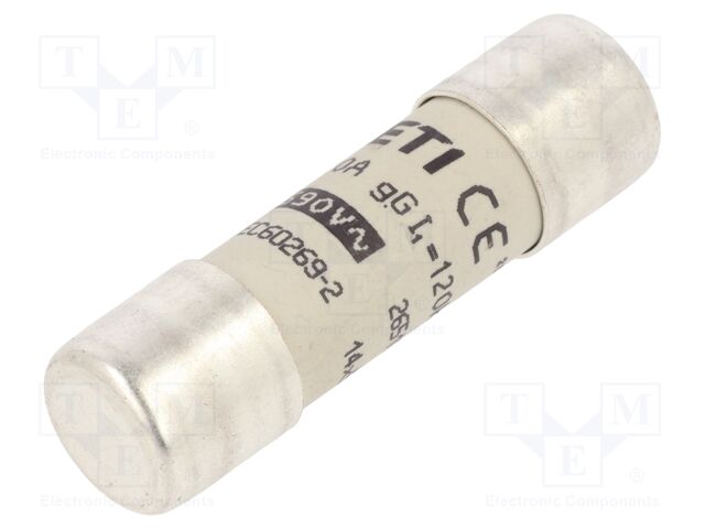 Fuse: fuse; gG; 20A; 500VAC; cylindrical,industrial; 14x51mm